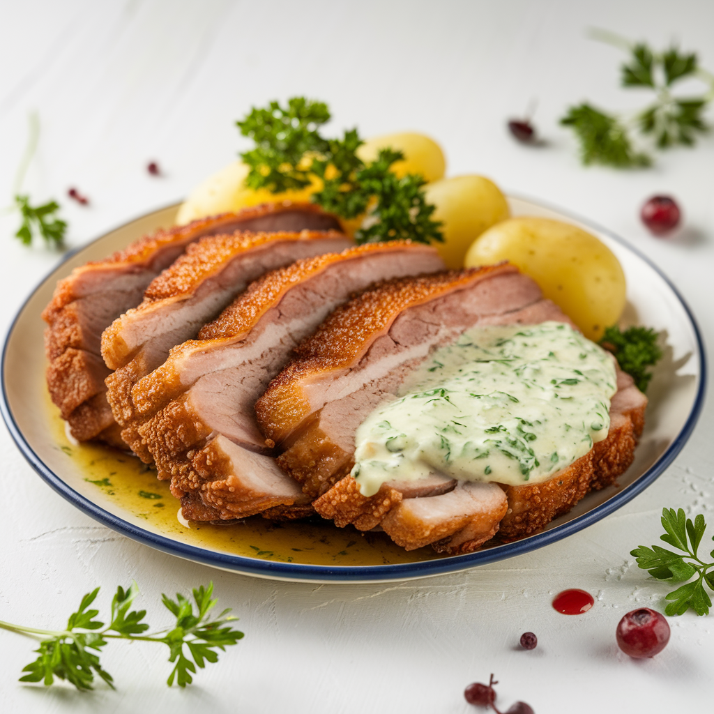 Stegt Flæsk - Danish National Dish